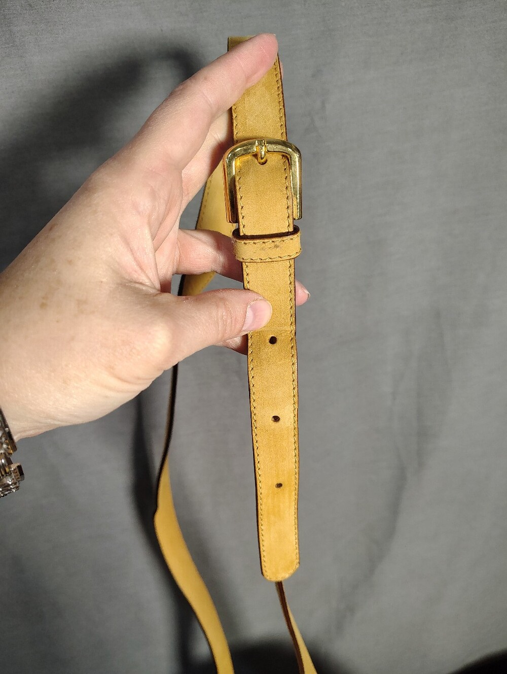 Burberry Tan Suede Half-Moon Crossbody with Tassel Charm - Picture 8 of 12